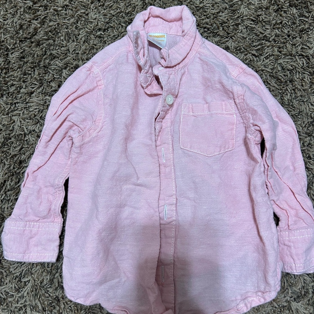 Gymboree Pink Button Down Shirt for Kids